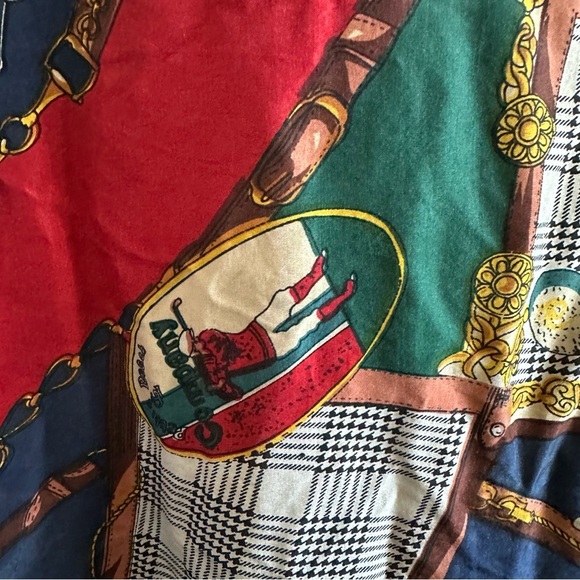 Vintage 80s EVR Golf All Over Windbreaker Silk zip Women's  Jacket - Picture 10 of 17